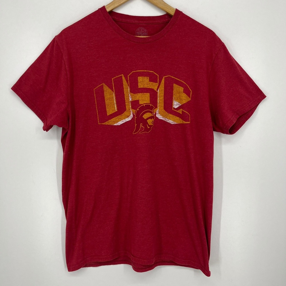 Rivalry Threads USC Trojans Mens Large Red Graphic T-Shirt NCAA College Fan Gear